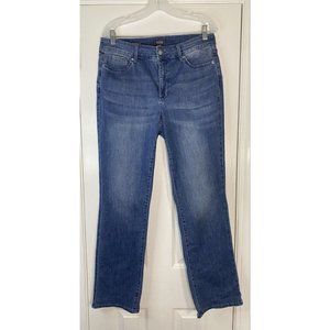 NYDJ Women’s Marilyn Straight Lift Tuck Denim Jeans Medium Wash 12